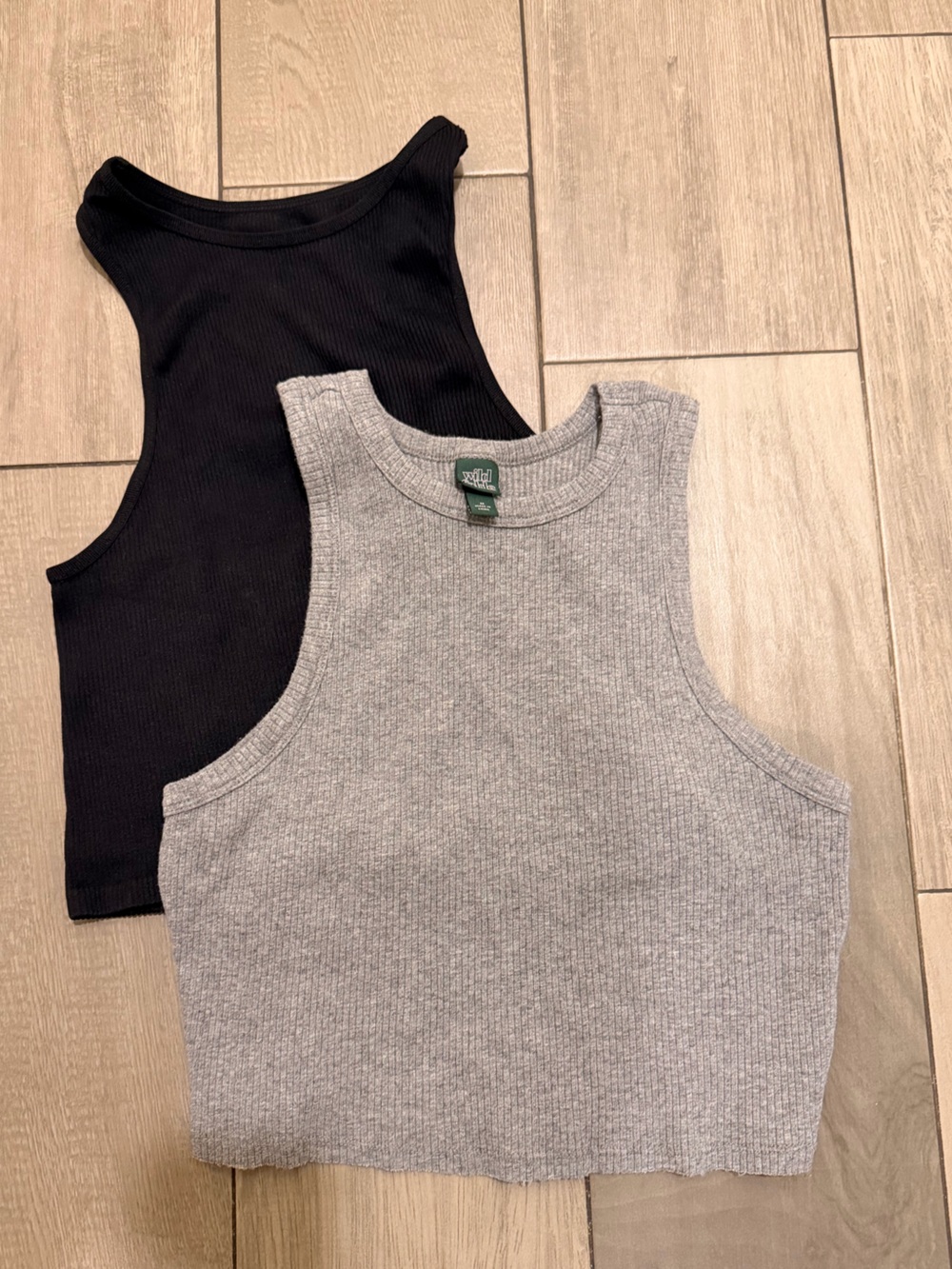 wild fable Ribbed Tank Top — Gray